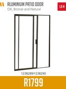 Aluminium Patio Door 1.8m