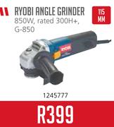 Ryobi 115mm 850W Angle Grinder