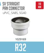 SV 110mm Straight Pan Connector