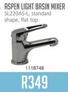 Aspen Light Basin Mixer