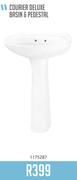 Courier Deluxe Basin & Pedestal