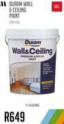 Duram Wall & Ceiling Paint White-20Ltr