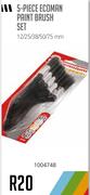5 Piece Ecoman Paint Brush Set 12/25/38/50/75mm