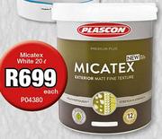 Plascon Micatex White P04380-20Ltr