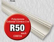 DAS Polystyrene Colonial Cornice 2m C08724