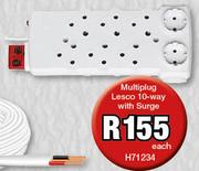 Multiplug Lesco 10 Way With Surge H71234-Each