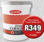 Plascon True Colour Fresh White P12556-20Ltr