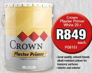 Crown Plaster Primer White P08151-20Ltr