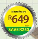 Masterboard Oak Santana Linear 1830mm x 2750mm x 16mm-Each