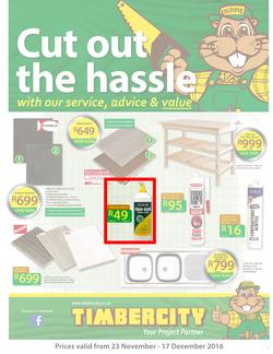 Timbercity : Cut Out The Hassle (23 Nov - 17 Dec 2016), page 1
