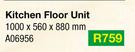 Kitchen Floor Unit A06956-1000 x 560 x 880mm