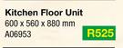Kitchen Floor Unit A06953-600 x 560 x 880mm