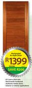 Horizontal In Style Door