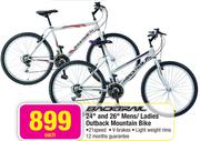 Backtrail 24" And 26" Mens/Ladies Outback Mountain Bike-Each