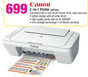 Canon 3-In-1 Printer MG2540