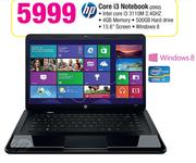 HP Core i3 Notebook 2D02