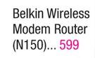 Belkin Wireless Modem Router N150