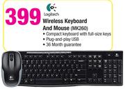 Logitech Wireless Keyboard And Mouse MK260