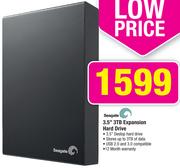 Seagate 3.5" 3TB Expansion Hard Drive