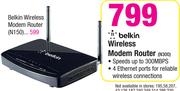 Belkin Wireless Modem Router N300