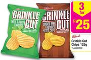 Willards Crinkle Cut Chips-3x125G