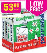 Everfresh Milk Assorted-6x1L Per Pack