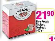 Five Roses Tagless Teabags-100's
