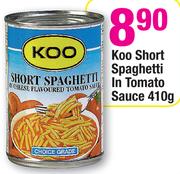 Koo Short Spaghetti In Tomato Sauce-410G