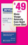 Nivea Visage Naturally Even Night Cream-50ml