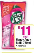 Handy Andy Refill Assorted-750ml