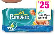 Pampers Fresh Wipes Refill-64's
