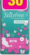 Stayfree Sanitary Pads Assorted-4x10's