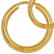 9ct Gold And Silver Large Single Earring-Each