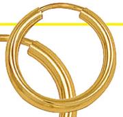 9ct Gold And Silver Single Earring-Each