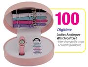 Digitime Ladies Analogue Watch Gift Set