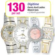 Digitime Gents And Ladies Watch Sets-Per Set