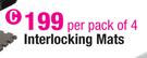 Interlocking Mats-Per Pack Of 4