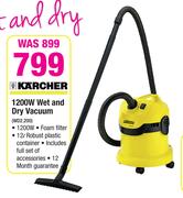 Karcher 1200W Wet And Dry Vacuum WD2.200