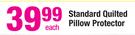 Standard Quilted Pillow Protector-Each