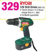 Ryobi 12V Drill Driver HCD-12