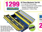 Good Year 67 Piece Mechanic Tool Kit