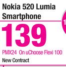 Nokia 520 Lumia Smartphone-On uChoose Flexi 100