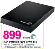Seagate 2.5" Portable Hard Drive 1TB