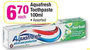 Aquafresh Toothpaste Assorted-100ml