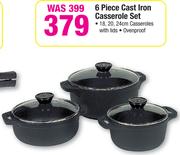 6 Piece Cast Iron Casserole Set