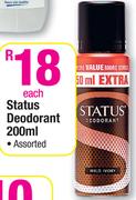 Status Deodrant Assorted-200ml