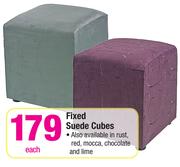 Fixed Suede Cubes-Each
