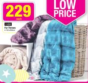Always Home Fur Throws 150x200Cm-Each