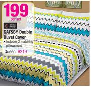 Always Home Gatsby Double Duvet Cover-Per Set