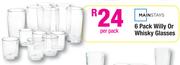Mainstays 6 Pack Willy Or Whisky Glasses-Per Pack